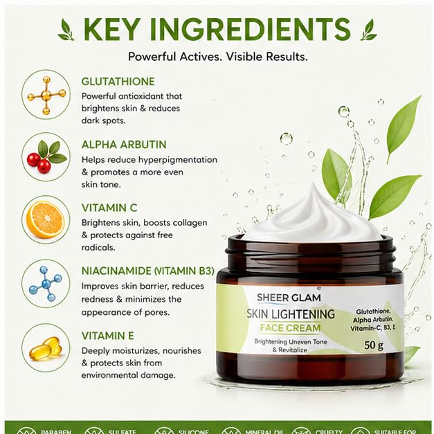 Sheer Glam Skin Lightening Face Cream