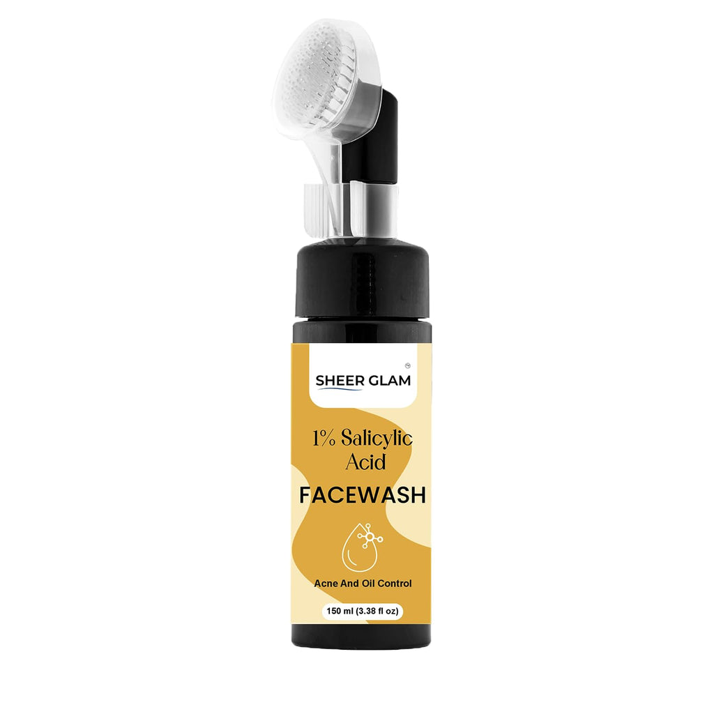 Sheer Glam 1% Salicylic Acid Face Wash 150 ml Applicator