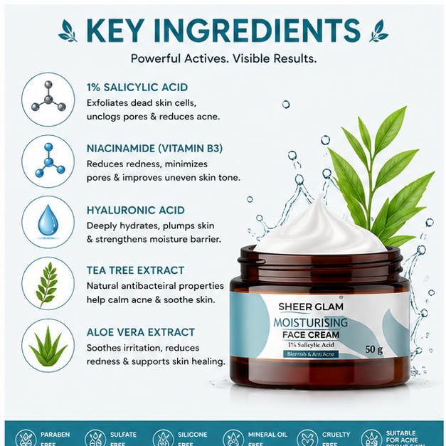 Sheer Glam Moisturising Face Cream