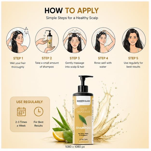 Sheer Glam Anti Dandruff Shampoo