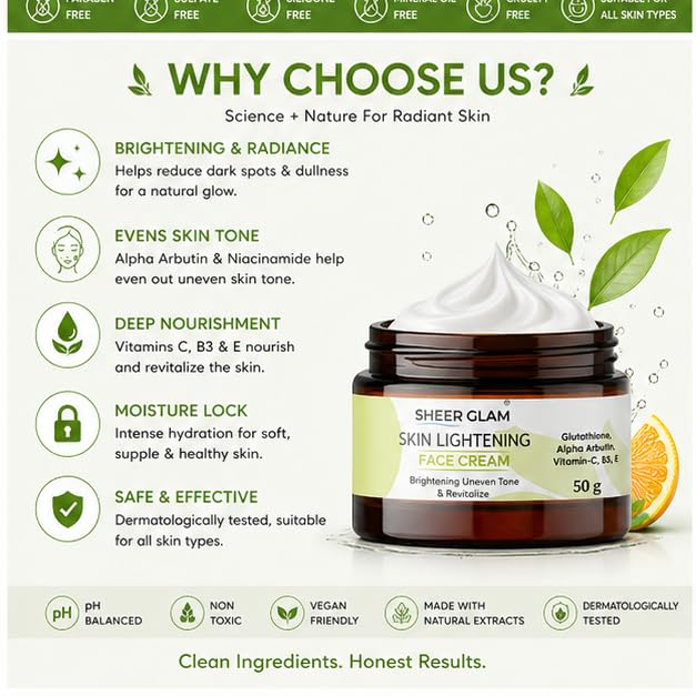 Sheer Glam Skin Lightening Face Cream