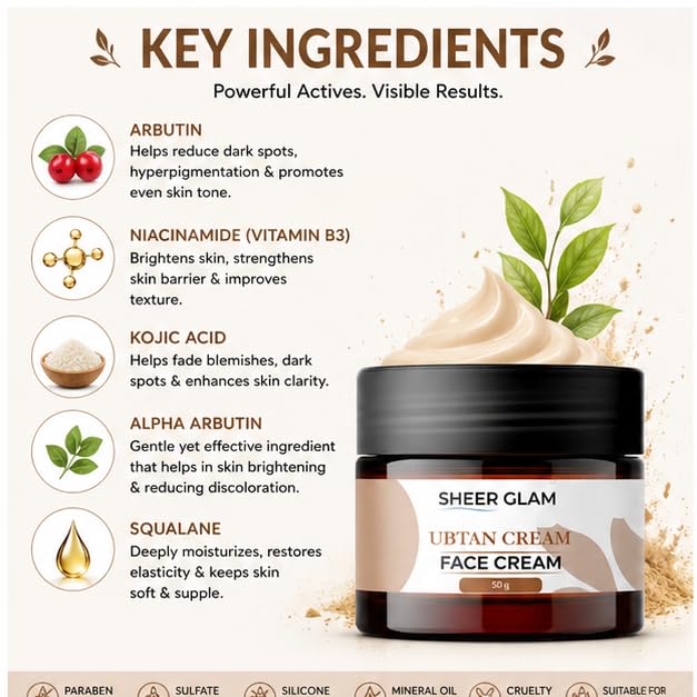 Sheer Glam Ubtan Face Cream