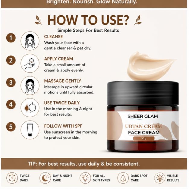 Sheer Glam Ubtan Face Cream