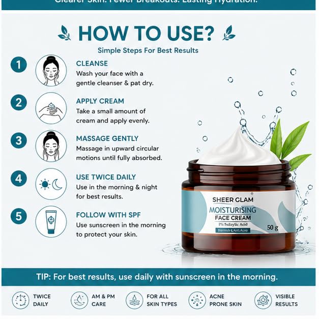 Sheer Glam Moisturising Face Cream