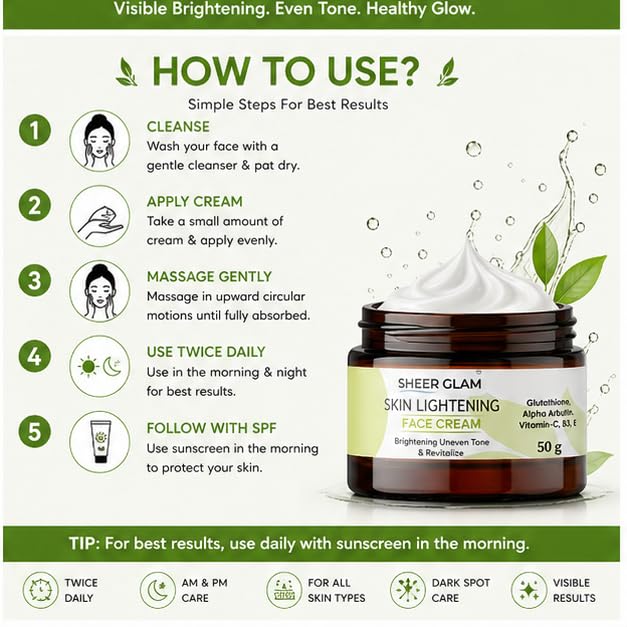 Sheer Glam Skin Lightening Face Cream