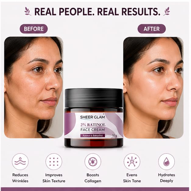 Sheer Glam Retinol Face Cream