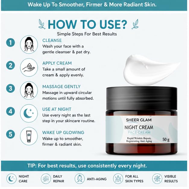Sheer Glam Night Face Cream