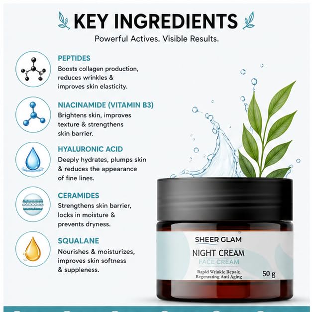 Sheer Glam Night Face Cream