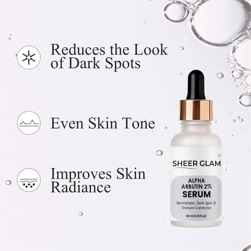 Sheer Glam Alpha Arbutin 2% Serum, 30 ml