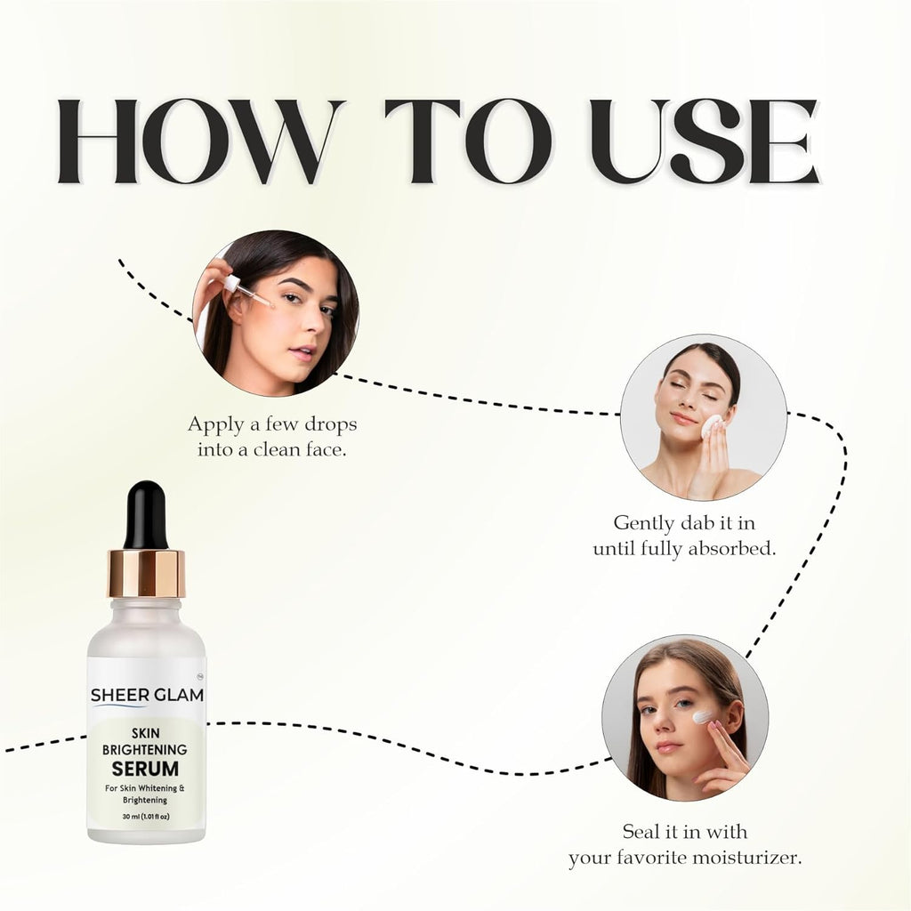 Sheer Glam Skin Brightening Serum for Whitening and Brightening, 30 ml