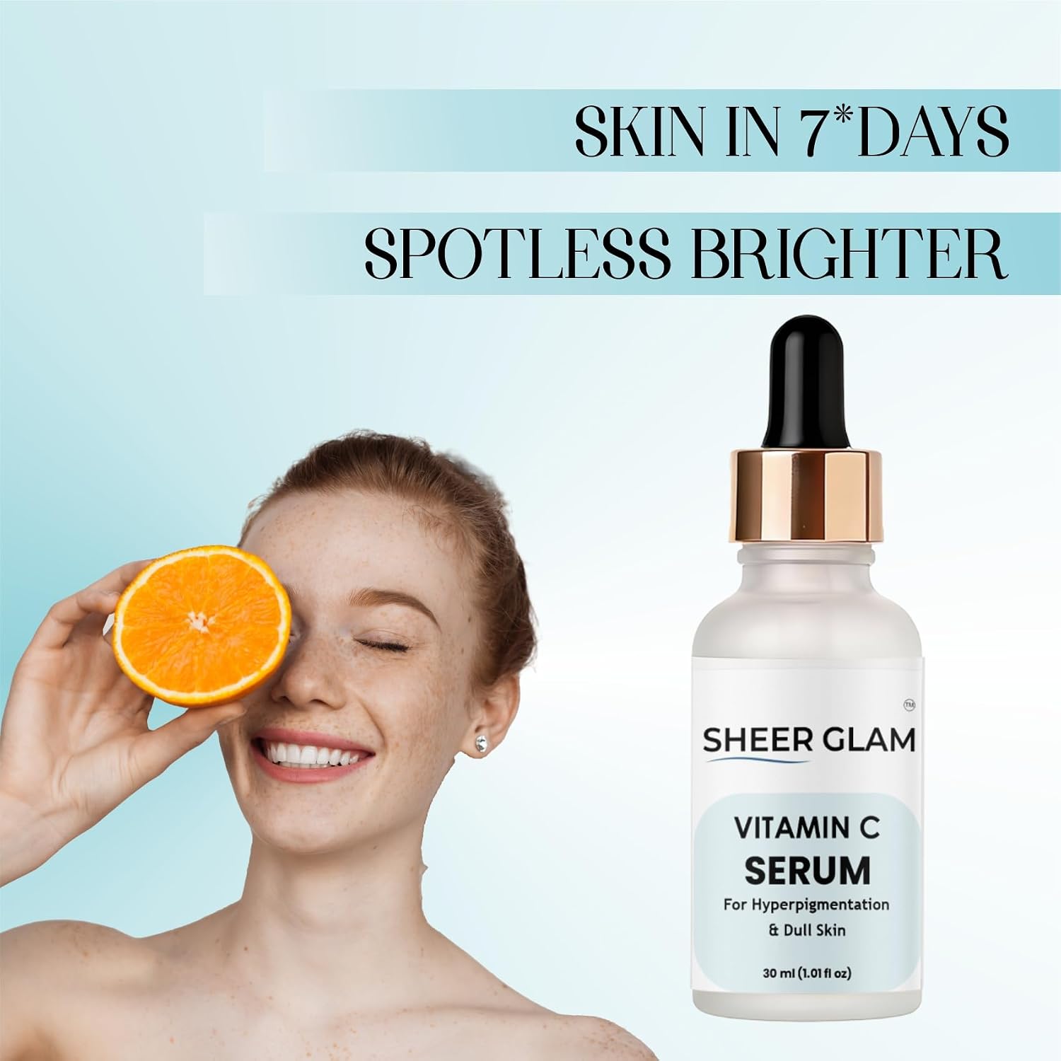 Sheer Glam Vitamin C Serum for Hyperpigmentation & Dull Skin, 30 ml