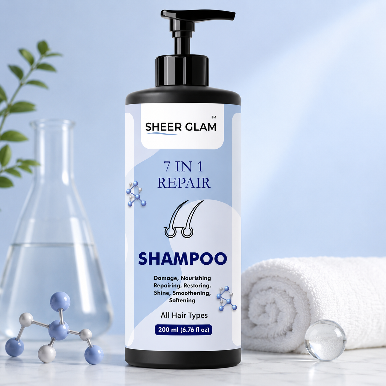 Sheer Glam 7 in 1 Repair Shampoo